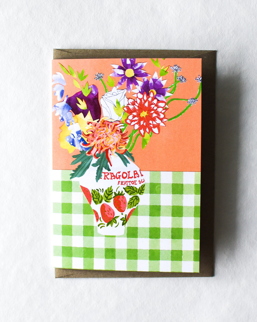 Fragola Collage Greeting Card