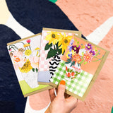 Sunflower Collage Greeting Card