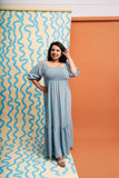 Emily Green x Kholo - Milly Dress in Aquarius