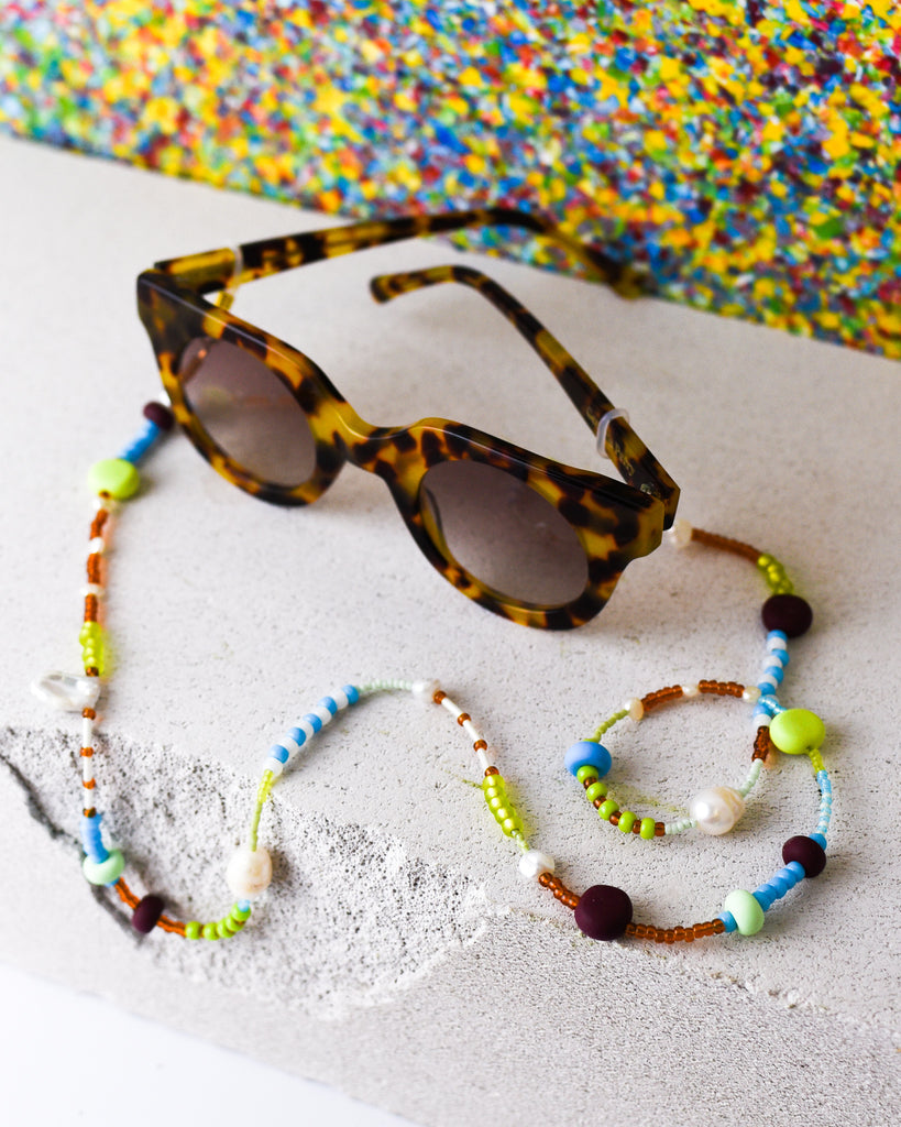Aqua, Lime and Grape Eyewear Chain