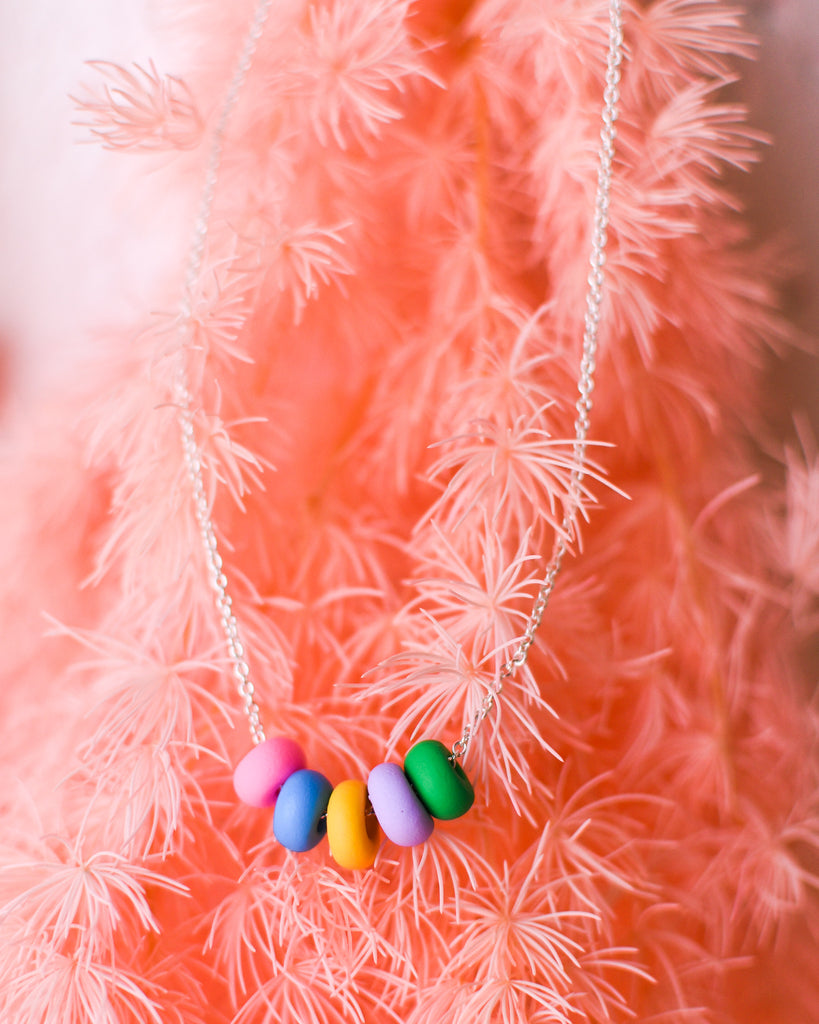 Rainbow Mini Bead Necklace