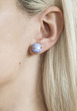 Blue Tone Stud Earrings