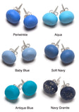 Blue Tone Stud Earrings