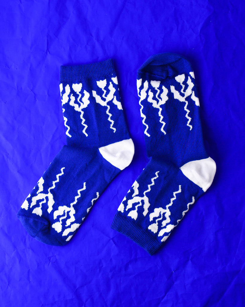 Tulip Socks - Blue